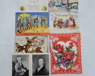 Miscellaneous assorted ephemera cards