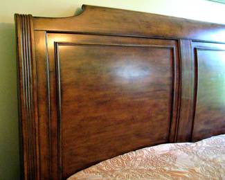 Classic King Sleigh Bed with very Nice Pillow Top Mattress