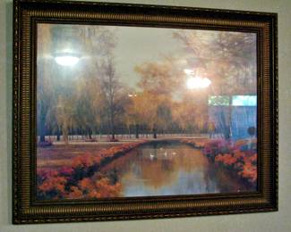 47" W x 35" H Weeping Willow by Diane Romanelli Painting