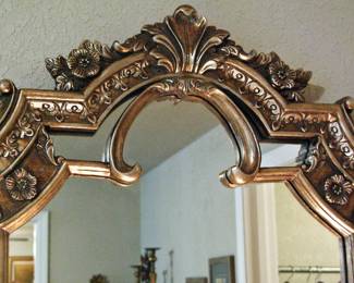 Ornate Gold Wood Mirror
