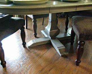 Contemporary Meets Classic Oval Table with extra Leaf