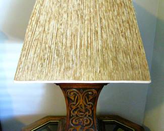 Wildwood Lamp Carved Wood