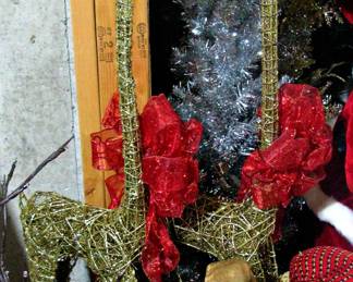 Sparkle Gold Glitter Deer Set