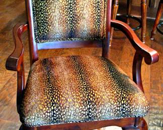 Pair of Animal Print Arm Chairs