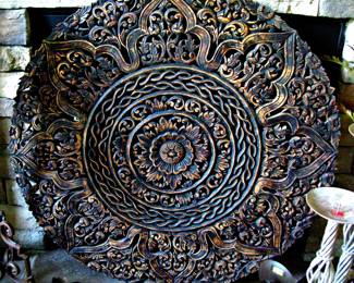 Artisan Wood Carved Wall Art