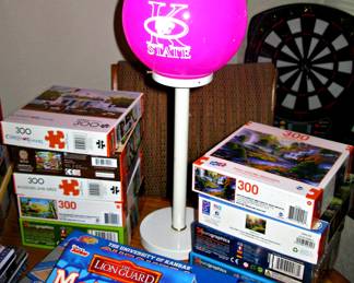Games - Puzzles - K State Purple Lamp ( Looks Pink but it's Dark Purple)