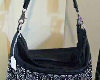 Black Dazzling Rhinestone Shoulder Bag