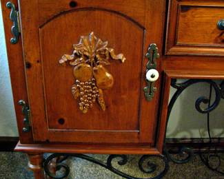 Antique Carved Cabinet Hutch