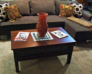Haverty's Sectional Sofa Hunter Green