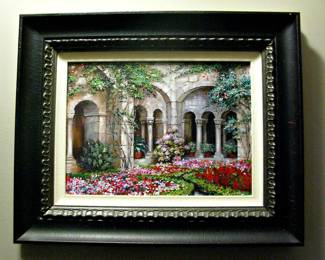 Cloister Grande by Roger Duvall Print Framed