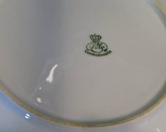 Vintage Czechoslovakia Painted Plate Set
