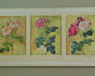 White Wash Framed Roses