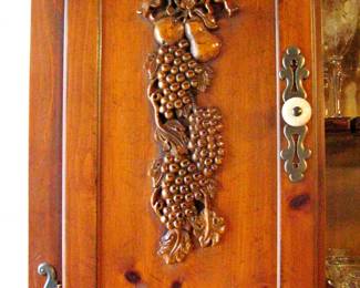 Antique Carved Cabinet Hutch