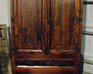 Rustic Solid Wood Armoire Wardrobe