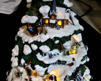 Thomas Kincaid Christmas Tree Lamp
