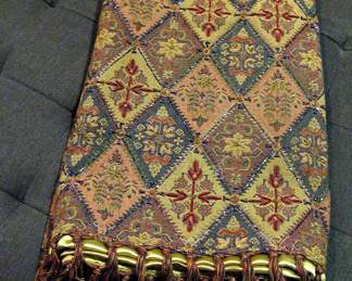 Pier 1 Tasseled Beaded Throw