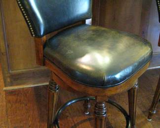 Leather Swivel Bar Chairs