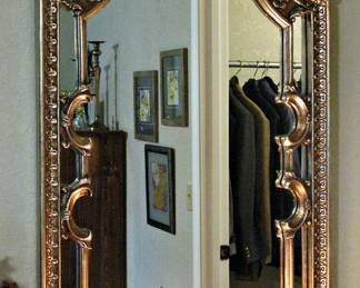 Ornate Gold Wood Mirror