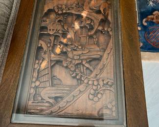 Top of carved table