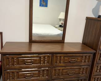 Dresser with mirror