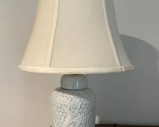 Blanc de Chine ginger jar lamp (one of a pair)