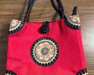 Ladies silk evening purse