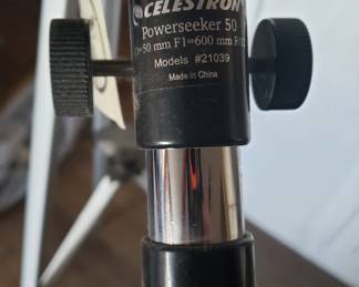 Celestron telescope (50x lens only).