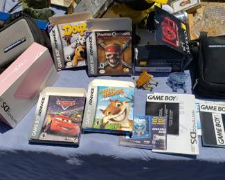 Nintendo DS, Game Boy with games and cases. Game Cube Games