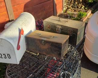 Mail box, misc, metal boxes