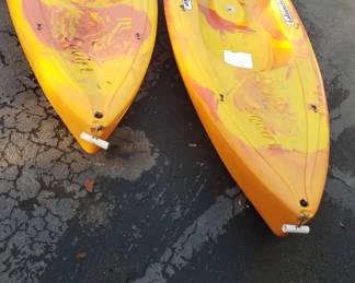 Two - Float a top Kayaks