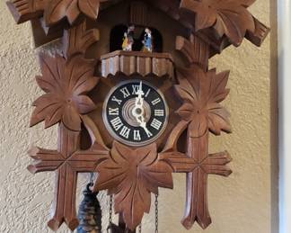 Vintage F. Schlup Cuckoo Clock circa 1950's