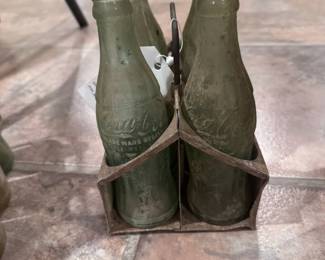 Coca-Cola Bottles and Caddy