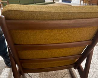 Danish Mid-Century Rocking Chair by Ole Wanscher For France & Son