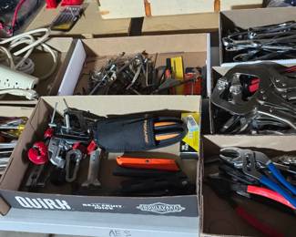 Basement garage hand tools.