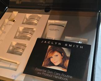 Jaclyn Smith skincare set, upstairs bedroom right.