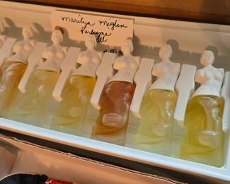Perfume collection, upstairs bedroom right.