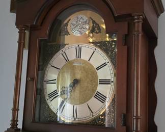 Hallway grandfather clock.