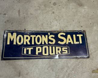 Vintage Metal Morton’s Sign