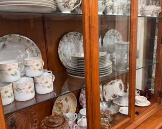 Depression glass and china sets