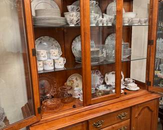 Beautiful hutch! 2 sets of China