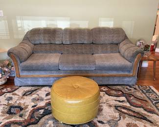 Vintage ottoman.