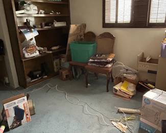 The office before and after Heritage staging.
