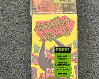 Green Jello- Cereal Killer VHS brand new in shrink wrap with attached three little pigs cassette