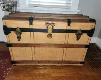 Antique trunk with tray insert intact