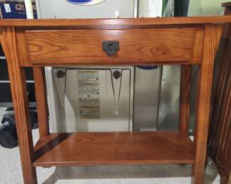 Mission style hallway table