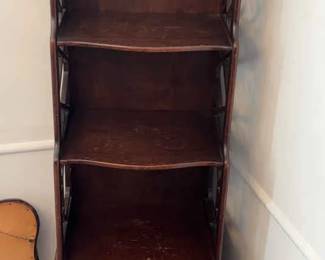 Gall Wood Open Front Two Drawer Display Case