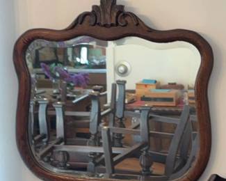 Vintage Bentwood Framed Mirror