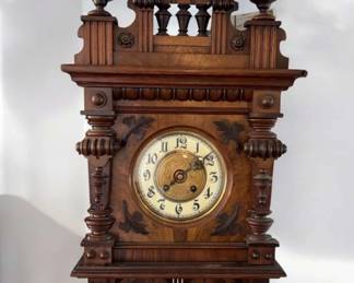 1850 Gustav Becker German Open Pendulum Wall Clock