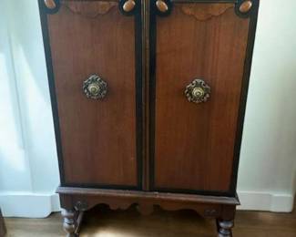 Vintage Case Radio Apparatus Radio Cabinet By Indiana Mfg. Electric Co