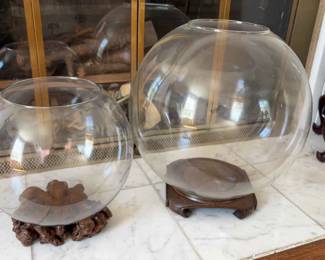 Glass Bowls Large Medium